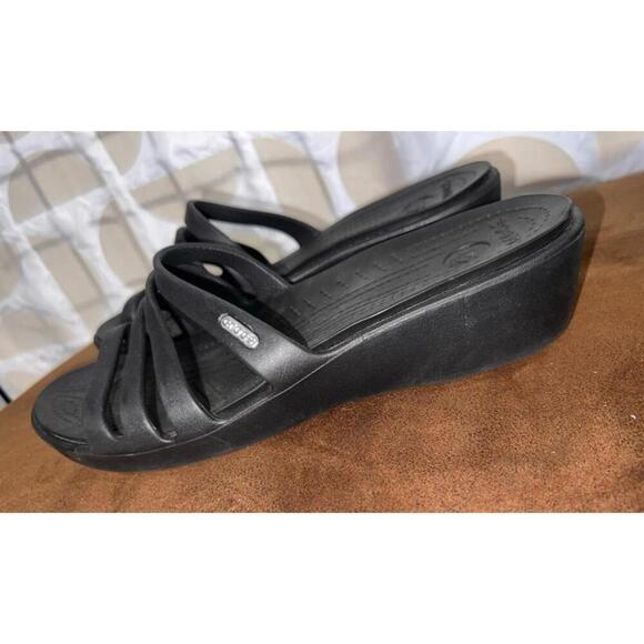 CROC'S RHONDA Wedge SIZE 11 Women’s Sandal - Picture 3 of 6